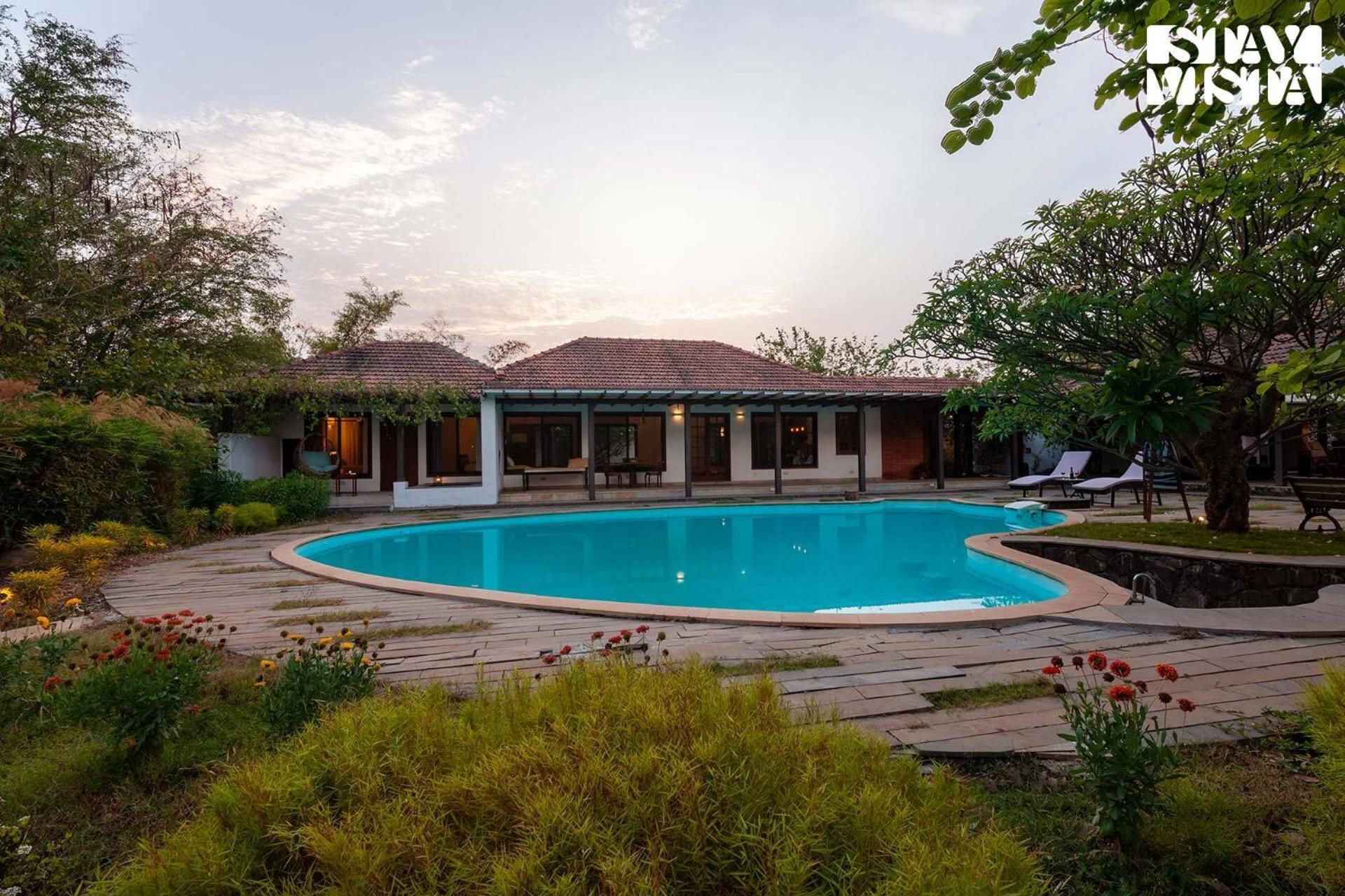 Wander Beyond By Stayvista - Featuring A Bali-Themed Abode And A Refreshing Swimming Pool Alībāg Εξωτερικό φωτογραφία